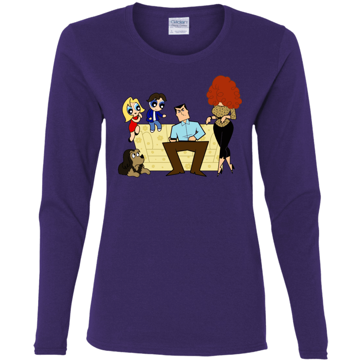 T-Shirts Purple / S Married with Puffs Women's Long Sleeve T-Shirt