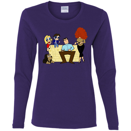 T-Shirts Purple / S Married with Puffs Women's Long Sleeve T-Shirt