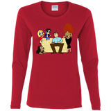 T-Shirts Red / S Married with Puffs Women's Long Sleeve T-Shirt