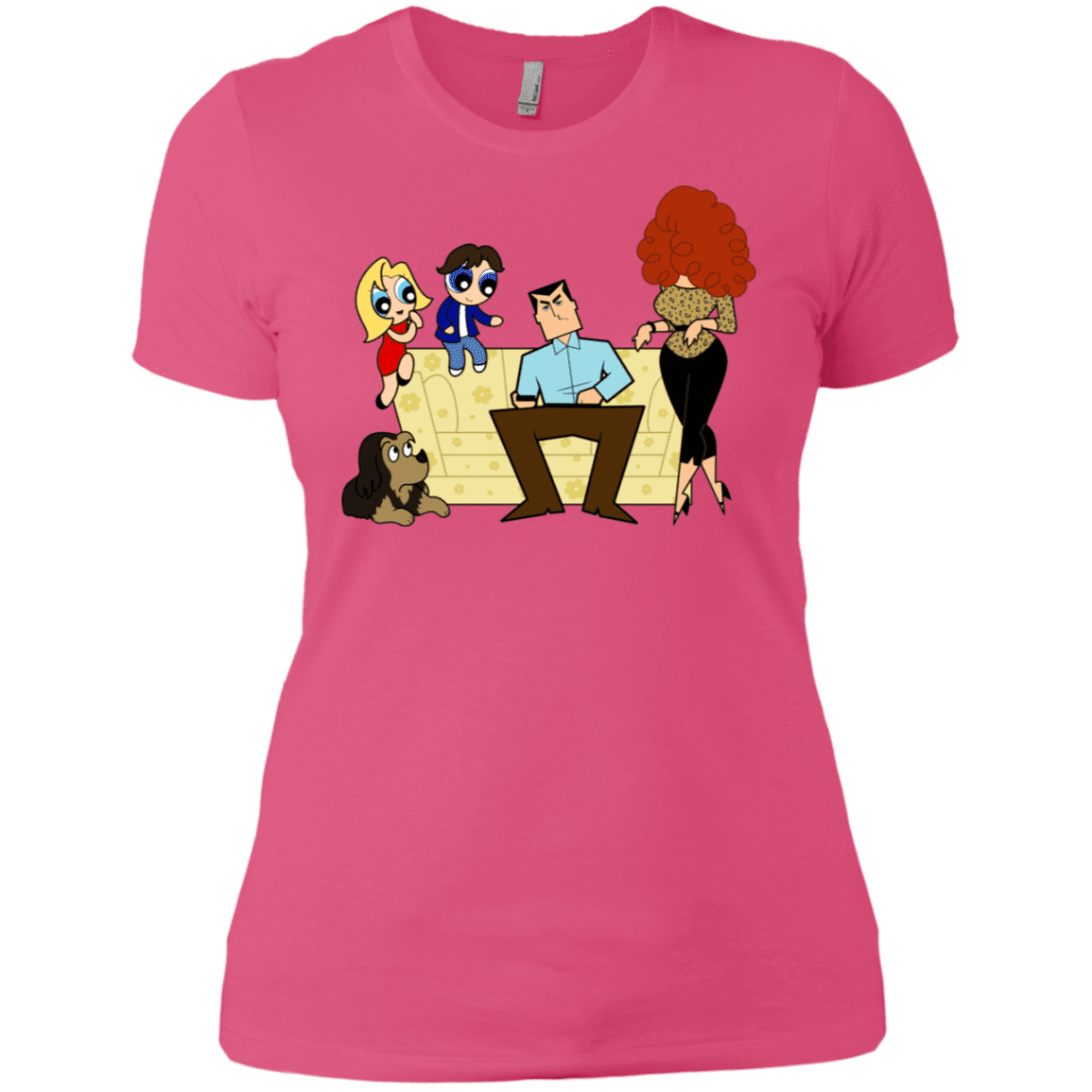 T-Shirts Hot Pink / X-Small Married with Puffs Women's Premium T-Shirt
