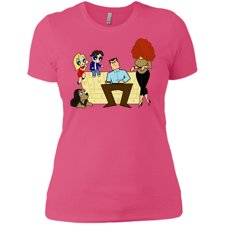 T-Shirts Hot Pink / X-Small Married with Puffs Women's Premium T-Shirt