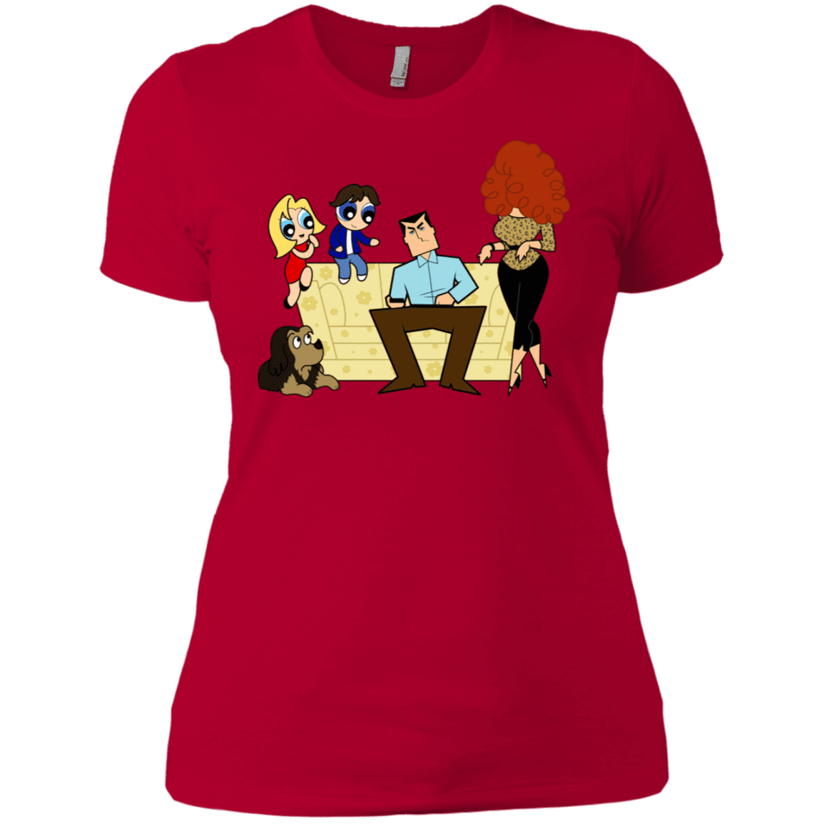 T-Shirts Red / X-Small Married with Puffs Women's Premium T-Shirt