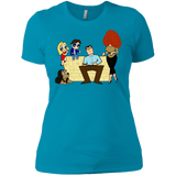 T-Shirts Turquoise / X-Small Married with Puffs Women's Premium T-Shirt