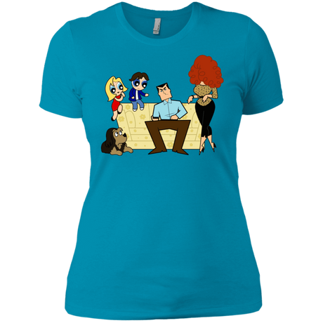 T-Shirts Turquoise / X-Small Married with Puffs Women's Premium T-Shirt
