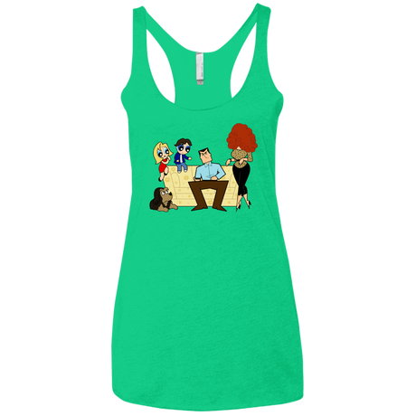 T-Shirts Envy / X-Small Married with Puffs Women's Triblend Racerback Tank