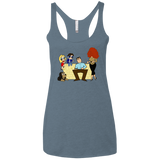T-Shirts Indigo / X-Small Married with Puffs Women's Triblend Racerback Tank