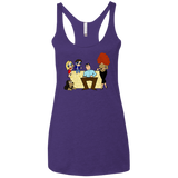 T-Shirts Purple Rush / X-Small Married with Puffs Women's Triblend Racerback Tank