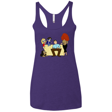 T-Shirts Purple Rush / X-Small Married with Puffs Women's Triblend Racerback Tank
