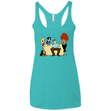 T-Shirts Tahiti Blue / X-Small Married with Puffs Women's Triblend Racerback Tank