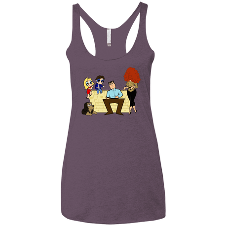 T-Shirts Vintage Purple / X-Small Married with Puffs Women's Triblend Racerback Tank
