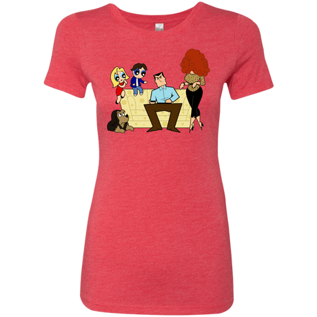 T-Shirts Vintage Red / S Married with Puffs Women's Triblend T-Shirt