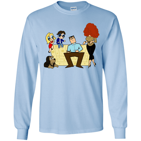 T-Shirts Light Blue / YS Married with Puffs Youth Long Sleeve T-Shirt
