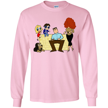 T-Shirts Light Pink / YS Married with Puffs Youth Long Sleeve T-Shirt