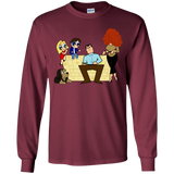 T-Shirts Maroon / YS Married with Puffs Youth Long Sleeve T-Shirt
