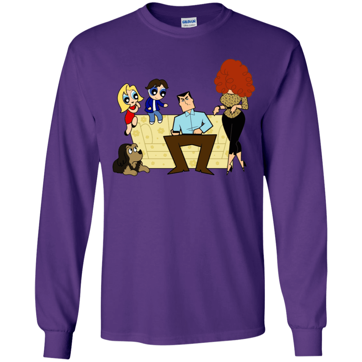 T-Shirts Purple / YS Married with Puffs Youth Long Sleeve T-Shirt