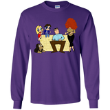T-Shirts Purple / YS Married with Puffs Youth Long Sleeve T-Shirt