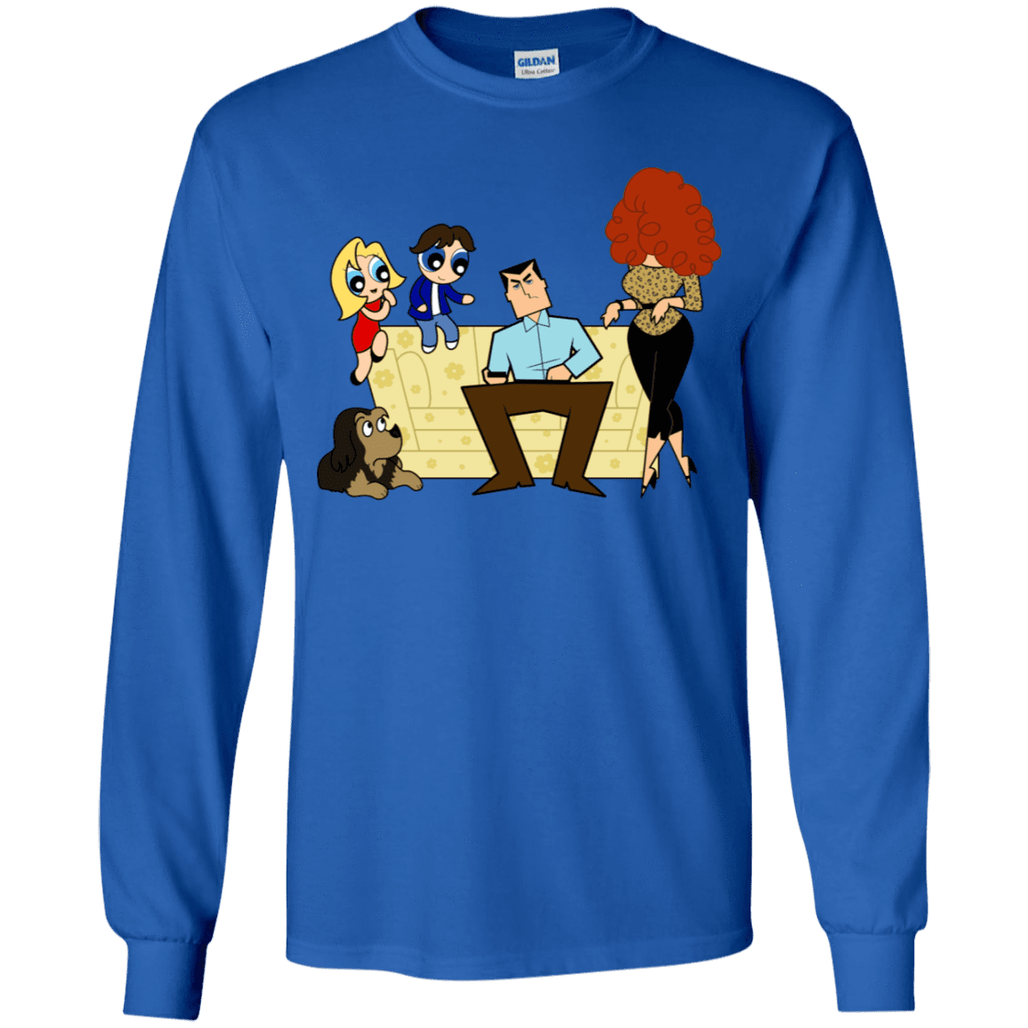 T-Shirts Royal / YS Married with Puffs Youth Long Sleeve T-Shirt