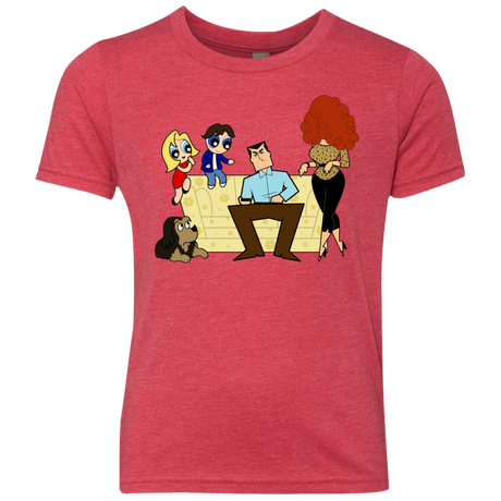 T-Shirts Vintage Red / YXS Married with Puffs Youth Triblend T-Shirt
