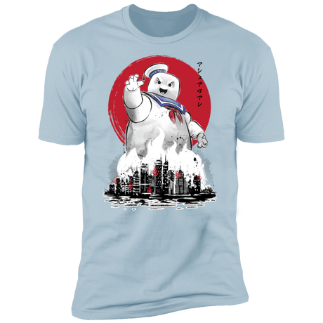 T-Shirts Light Blue / S Marshmallow Man sumi-e Men's Premium T-Shirt
