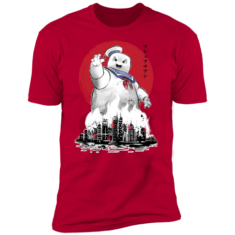 T-Shirts Red / S Marshmallow Man sumi-e Men's Premium T-Shirt