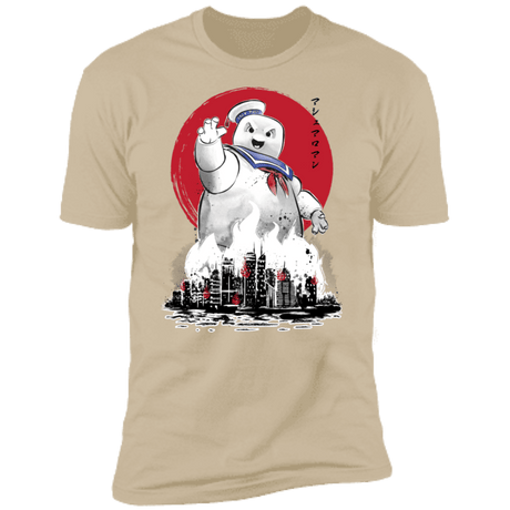 T-Shirts Sand / S Marshmallow Man sumi-e Men's Premium T-Shirt