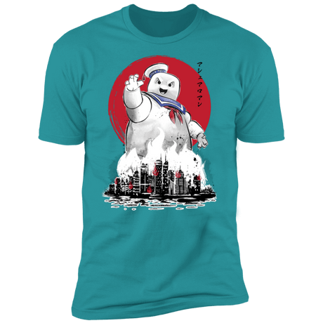 T-Shirts Tahiti Blue / S Marshmallow Man sumi-e Men's Premium T-Shirt