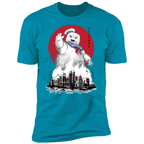T-Shirts Turquoise / S Marshmallow Man sumi-e Men's Premium T-Shirt