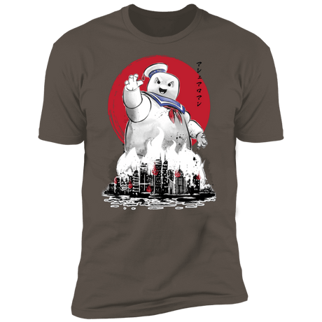 T-Shirts Warm Grey / S Marshmallow Man sumi-e Men's Premium T-Shirt