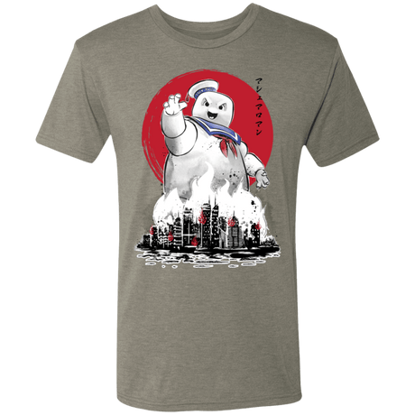 T-Shirts Venetian Grey / S Marshmallow Man sumi-e Men's Triblend T-Shirt