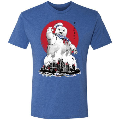 T-Shirts Vintage Royal / S Marshmallow Man sumi-e Men's Triblend T-Shirt