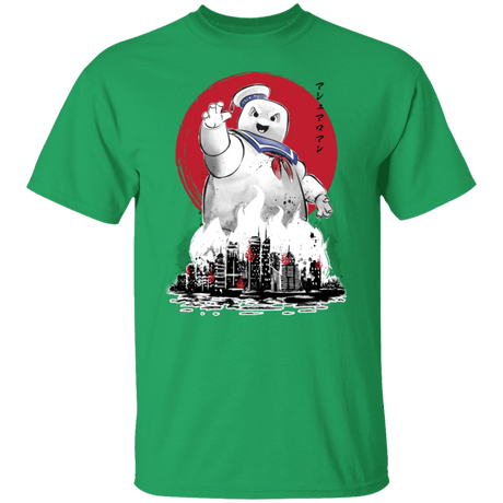 T-Shirts Irish Green / S Marshmallow Man sumi-e T-Shirt