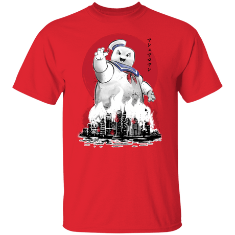 T-Shirts Red / S Marshmallow Man sumi-e T-Shirt