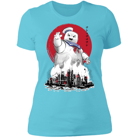 T-Shirts Cancun / S Marshmallow Man sumi-e Women's Premium T-Shirt