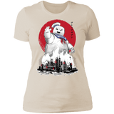 T-Shirts Ivory/ / S Marshmallow Man sumi-e Women's Premium T-Shirt