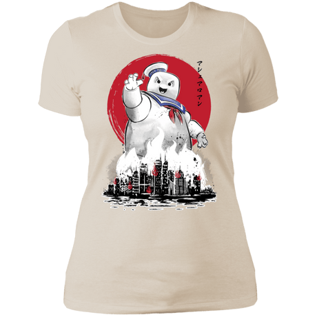 T-Shirts Ivory/ / S Marshmallow Man sumi-e Women's Premium T-Shirt
