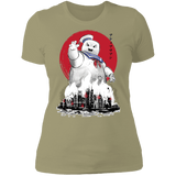 T-Shirts Light Olive / S Marshmallow Man sumi-e Women's Premium T-Shirt