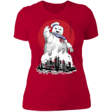 T-Shirts Red / S Marshmallow Man sumi-e Women's Premium T-Shirt