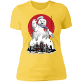 T-Shirts Vibrant Yellow / S Marshmallow Man sumi-e Women's Premium T-Shirt