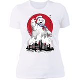 T-Shirts White / S Marshmallow Man sumi-e Women's Premium T-Shirt