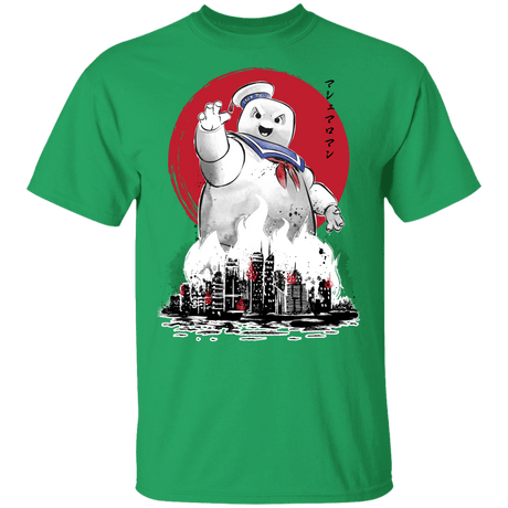 T-Shirts Irish Green / YXS Marshmallow Man sumi-e Youth T-Shirt