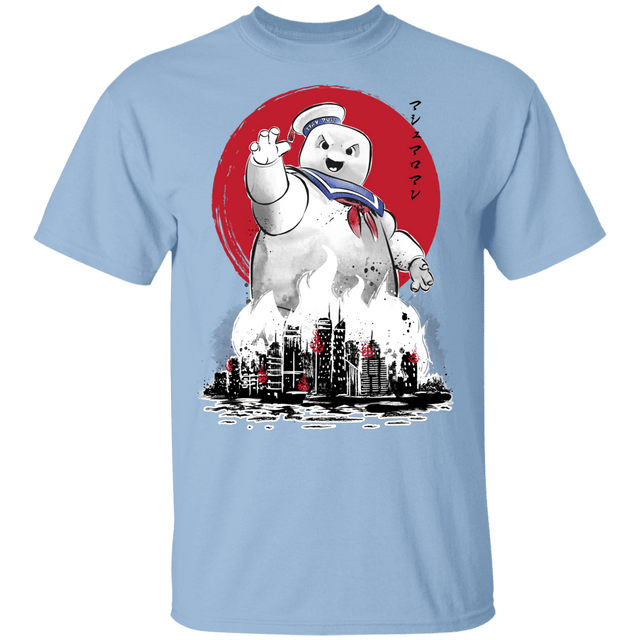 T-Shirts Light Blue / YXS Marshmallow Man sumi-e Youth T-Shirt