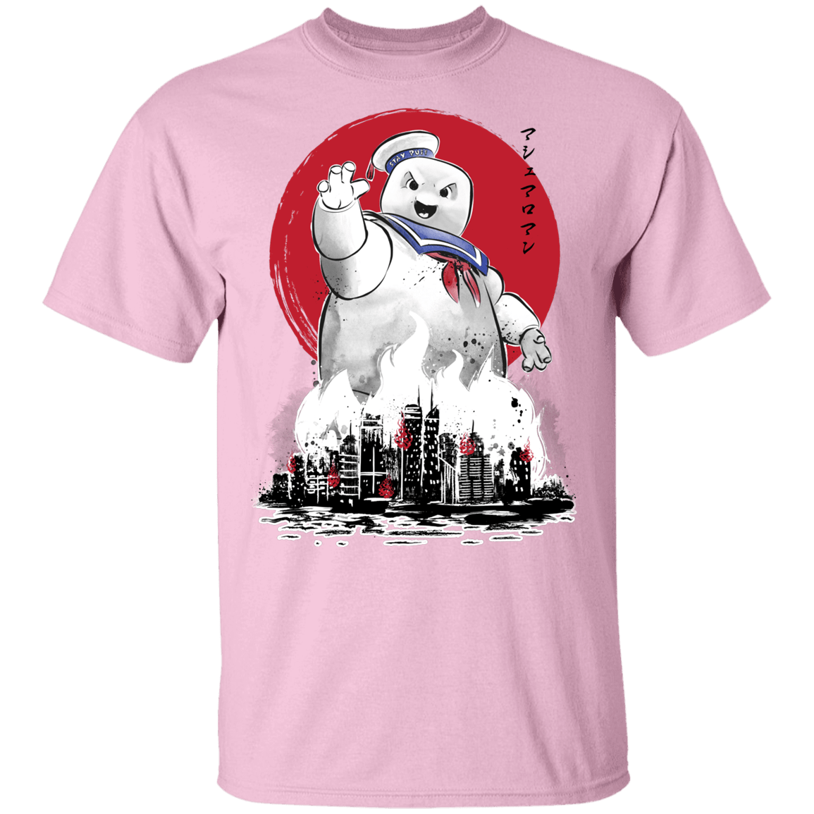 T-Shirts Light Pink / YXS Marshmallow Man sumi-e Youth T-Shirt