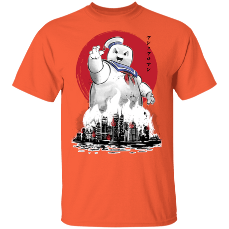 T-Shirts Orange / YXS Marshmallow Man sumi-e Youth T-Shirt