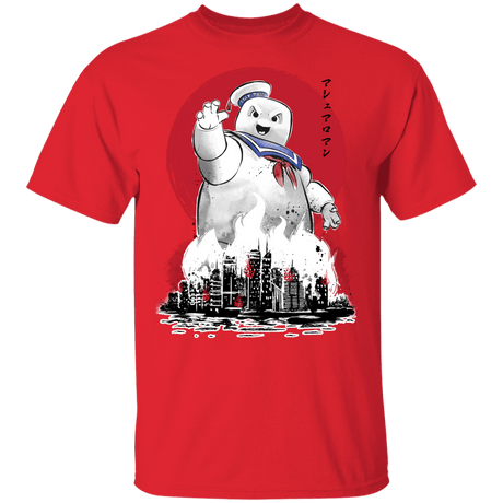 T-Shirts Red / YXS Marshmallow Man sumi-e Youth T-Shirt