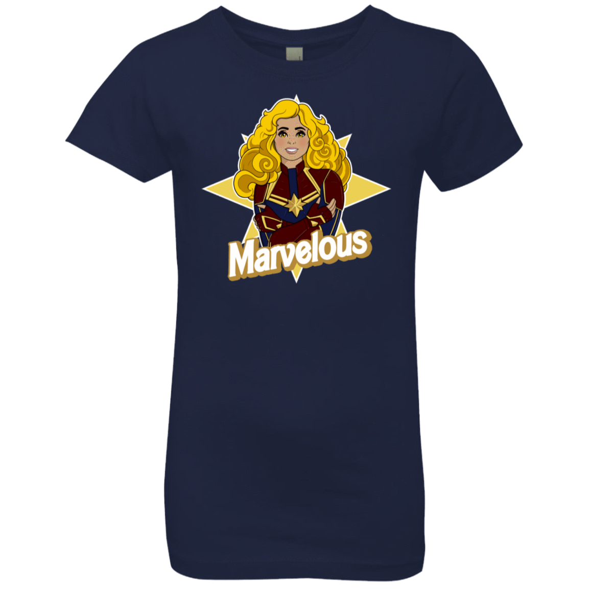 T-Shirts Midnight Navy / YXS Marvelous Girls Premium T-Shirt