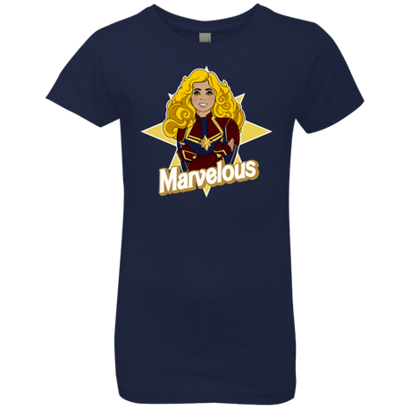 T-Shirts Midnight Navy / YXS Marvelous Girls Premium T-Shirt