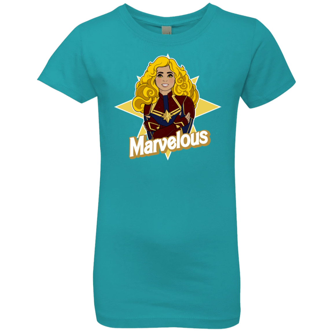 T-Shirts Tahiti Blue / YXS Marvelous Girls Premium T-Shirt