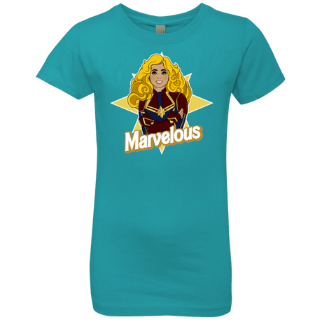 T-Shirts Tahiti Blue / YXS Marvelous Girls Premium T-Shirt