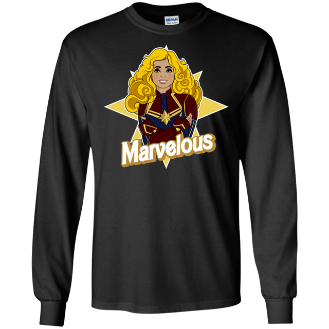 T-Shirts Black / S Marvelous Men's Long Sleeve T-Shirt