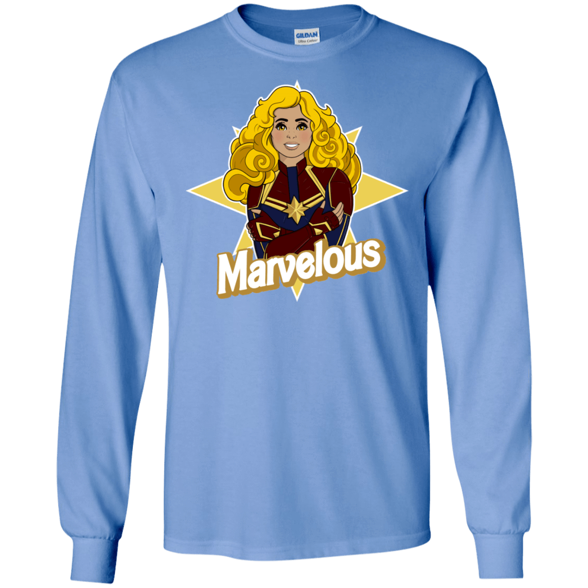 T-Shirts Carolina Blue / S Marvelous Men's Long Sleeve T-Shirt